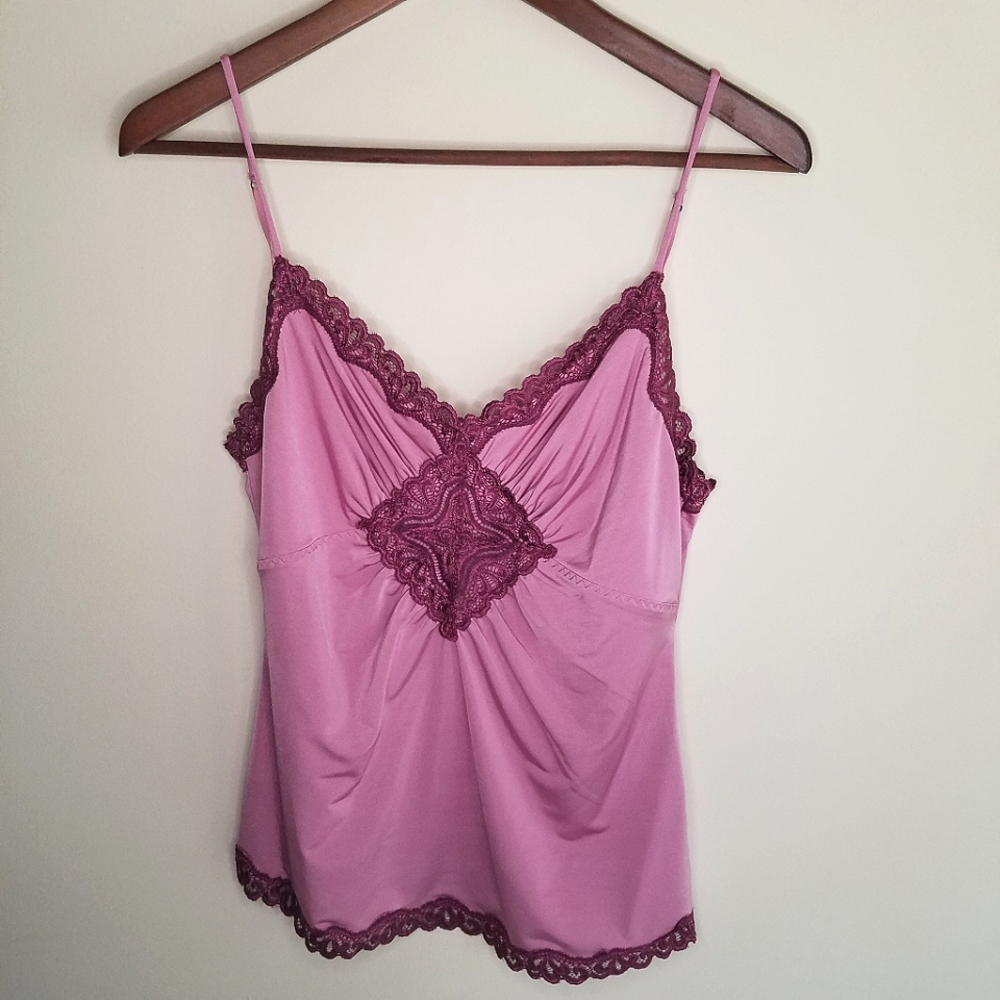 The Limited Lace Trim Camisole Sz M